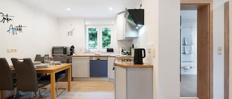 Fridge, oven, stovetop, dishwasher