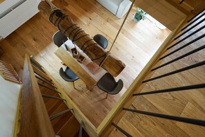 Dining - Apartment 'Heimatglück 3, Maisonette, 42qm' with Shared Terrace, Balcony and Wi-Fi (Lautenbach)