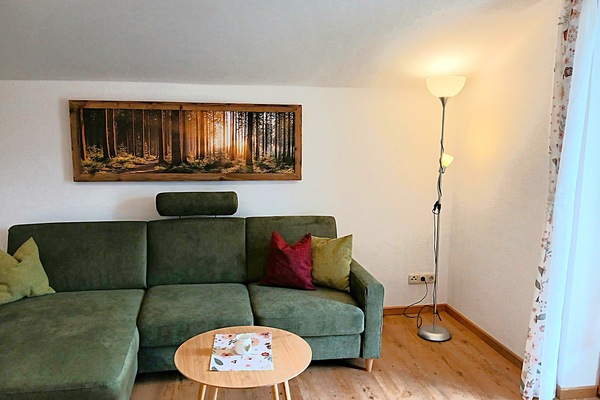 FeWo Nr. 3 Watzmann für 2-4 Pers., ca. 85 m², 1 Schlafzimmer, Wohnraum mit Küche, Balkon-Wohnbereich