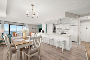 Dining - 3 Bedroom Direct Ocean Front Condo with Indoor Pool (Ocean City)