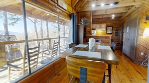 Cabin, 2 Bedrooms | Dining