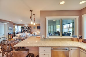 House (2 Bedrooms) | Interior - Waterfront Lake Webb Cabin Rental w/ Dock & Views! (Weld)