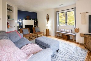 TV connectée, cheminée