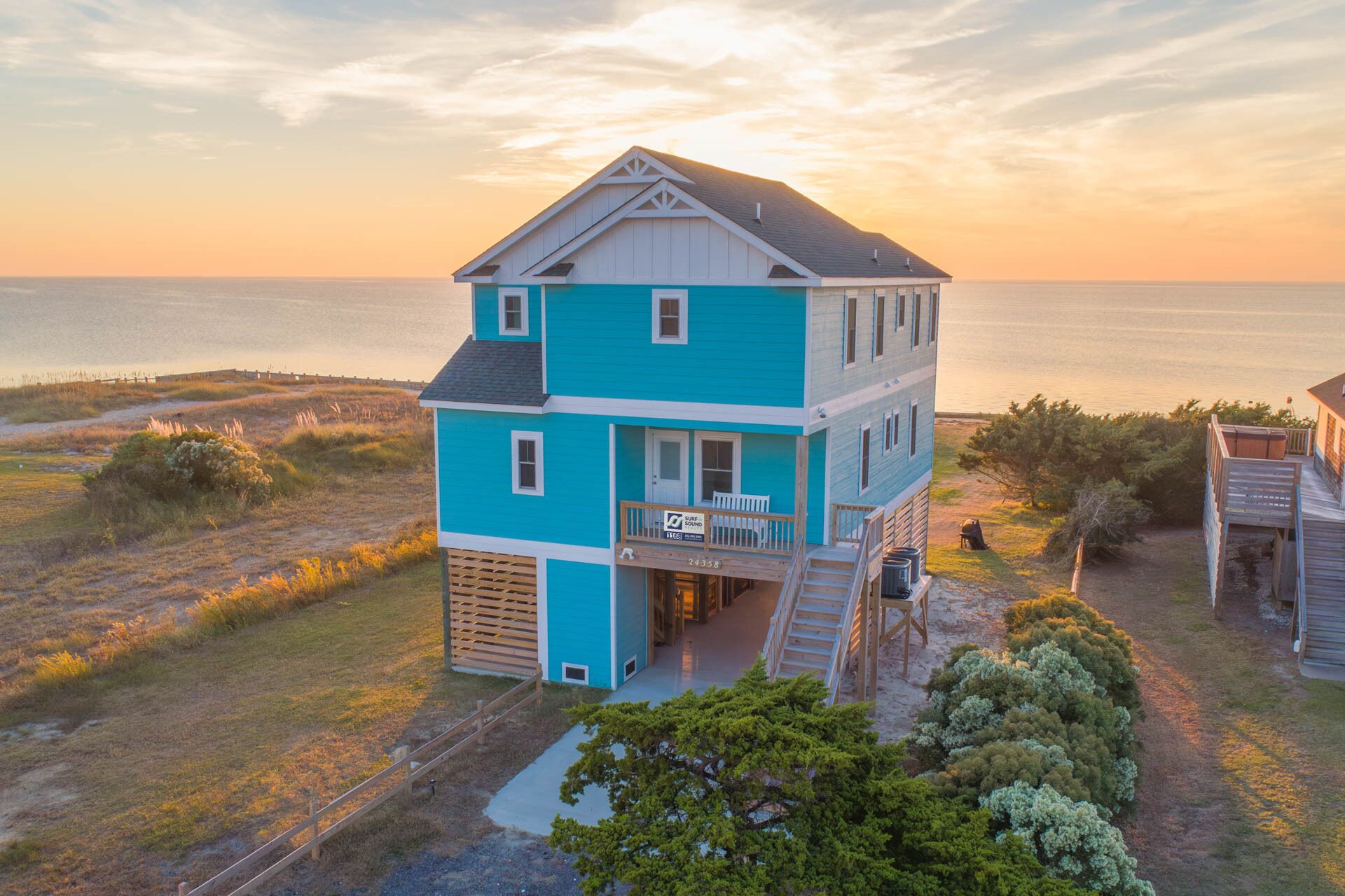 Soundfront Home w/ Hot Tub, Elevator, Game Room, + Convenient Windsports Access
