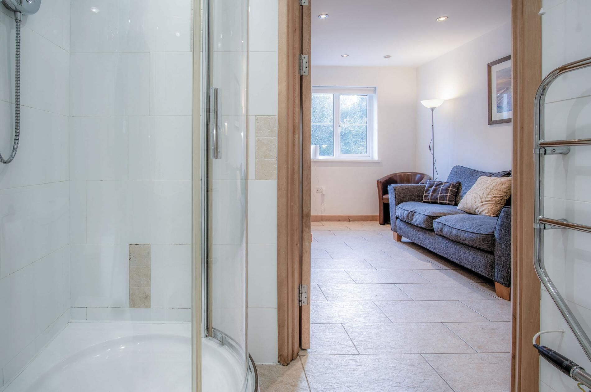 Shower, hair dryer