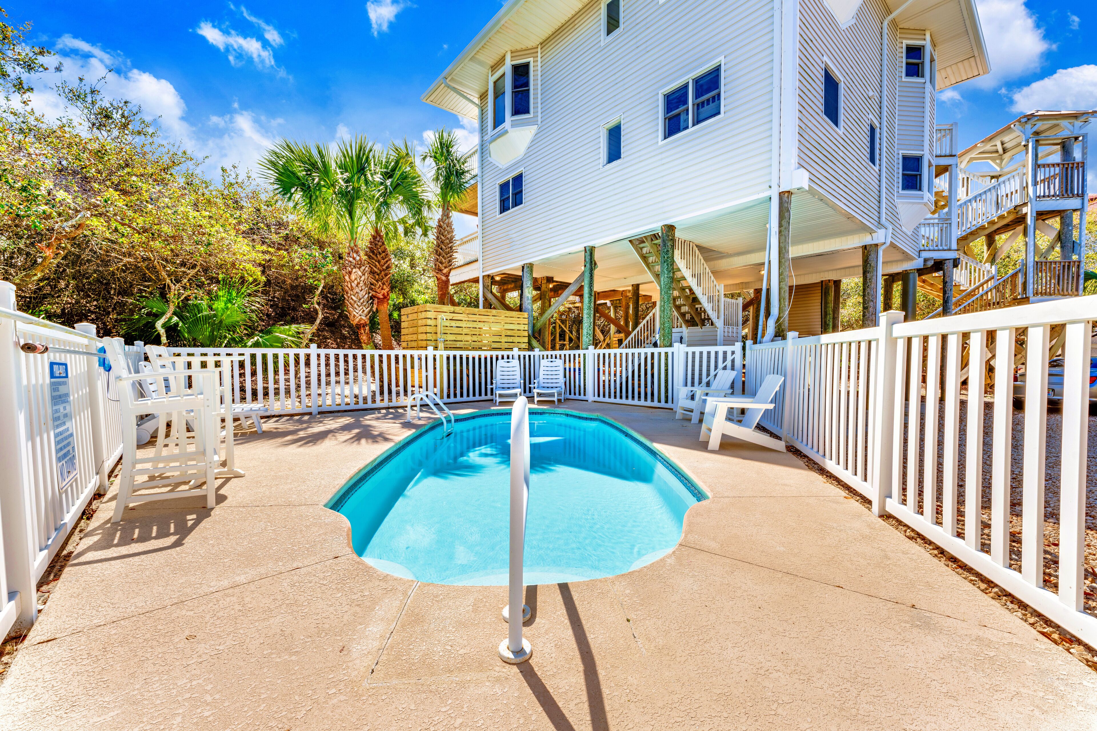 A heated pool