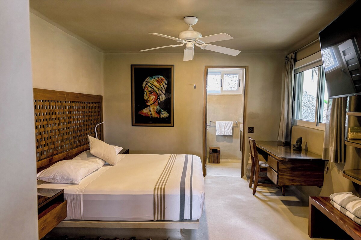 1 habitación, sábanas de algodón egipcio y ropa de cama de alta calidad 