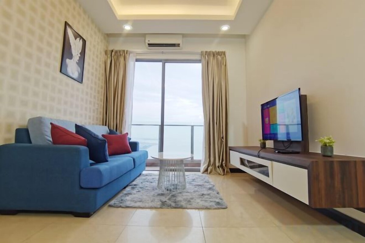 Área de sala de estar | Smart TV, consola de videojuegos, Netflix y películas de estreno 