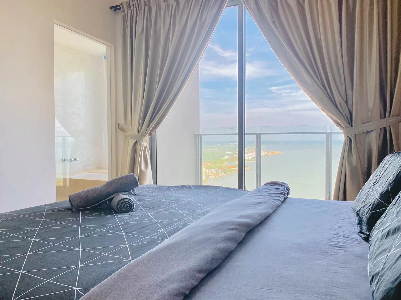 Individually decorated, individually furnished, desk, blackout curtains