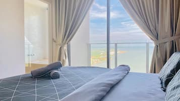 Individually decorated, individually furnished, desk, blackout curtains