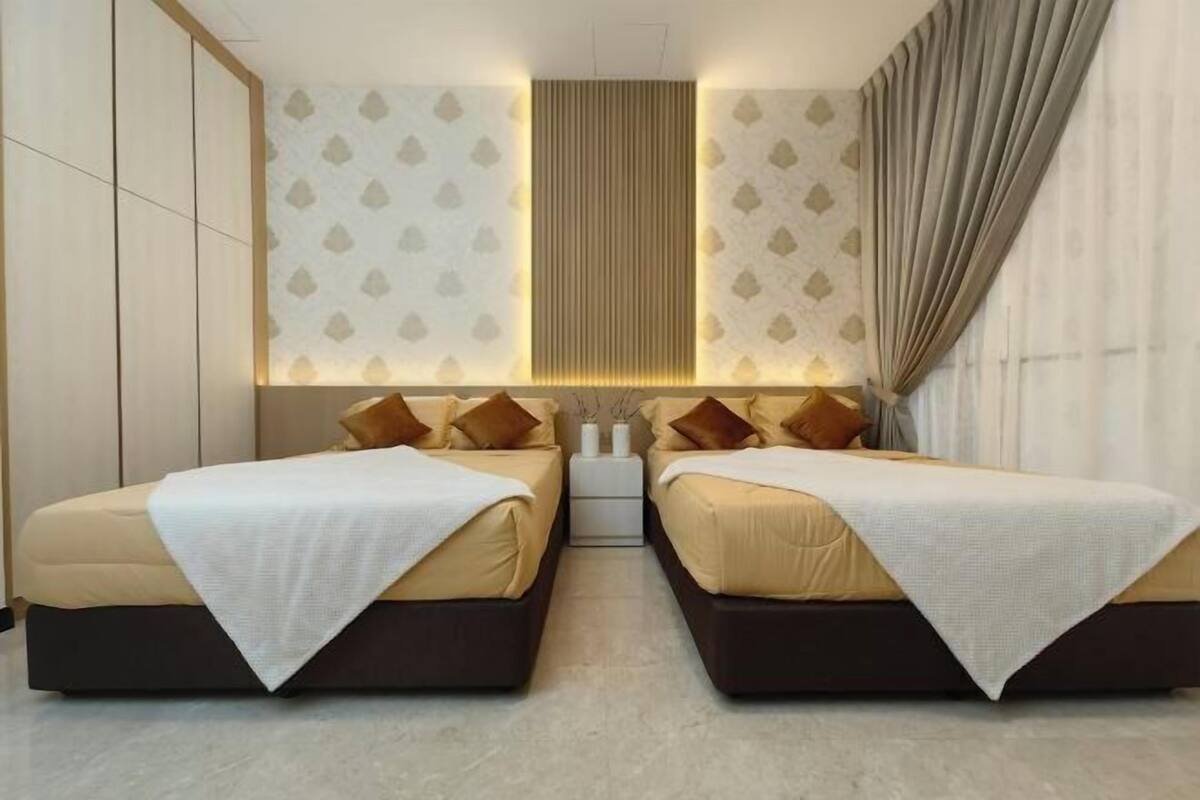 3 camere, con stile personalizzato, con arredamento individuale