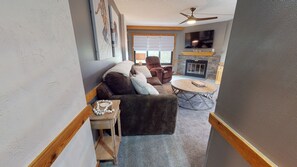 TV, fireplace - Silver Creek #1607 - Brigham Two Bedroom Condo by RedAwning (Snowshoe)
