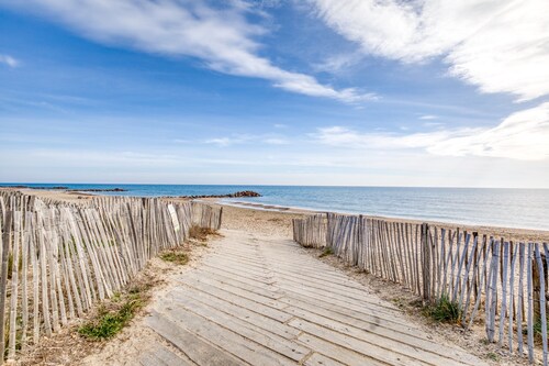 'Le Mas De La Mer' avec terrasse privée WI-FI et climatisation