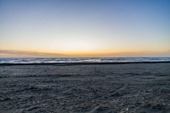 Vlak bij het strand