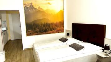 1 chambre, coffres-forts dans les chambres, bureau, Wi-Fi gratuit