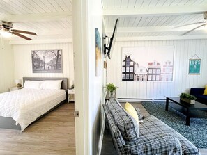 1 habitación, tabla de planchar con plancha, wifi y ropa de cama 