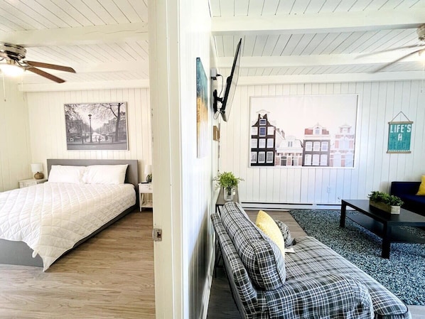 1 chambre, fer et planche à repasser, Wi-Fi, literie fournie