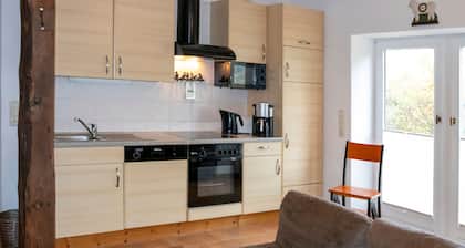 Idyllisches Fachwerkhaus mit Kamin, Terrasse und Badewanne. Hunde willkommen!