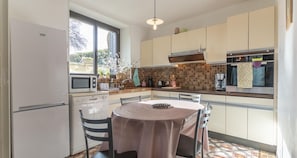 Microwave, oven, dishwasher, highchair