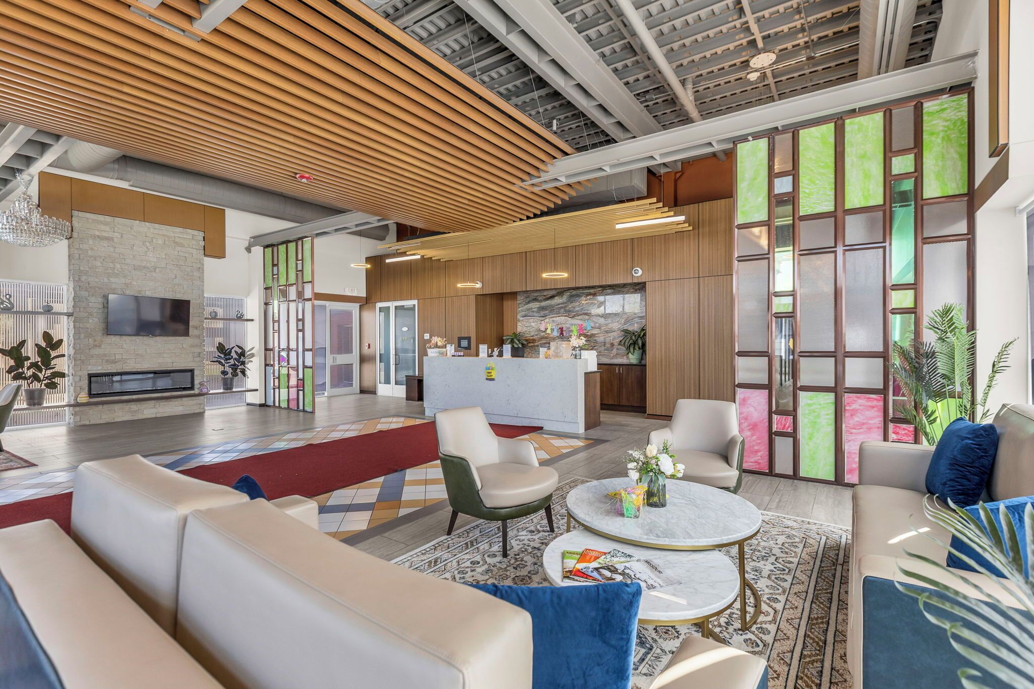 Sala de estar en el lobby