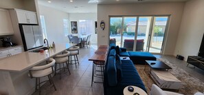 Smart TV, books, stereo, printers