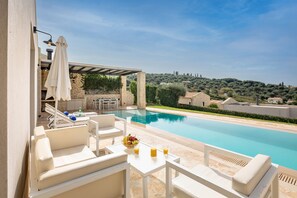Pool - Indulge in Opulence at Lithari Enac—Luxury Villa with Private Pool (Kavvadades)