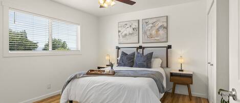 2 chambres, fer et planche Ă repasser, Wi-Fi, draps fournis