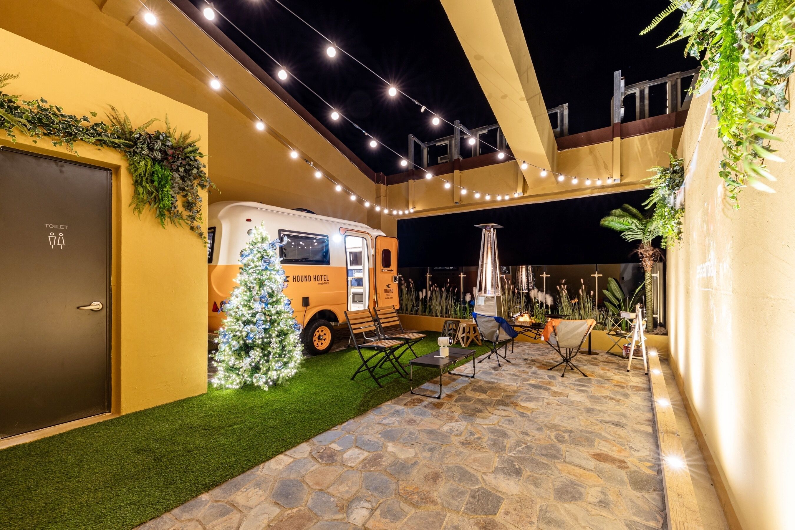 파노라믹 오션뷰 글램핑 카라반 | 테라스/파티오