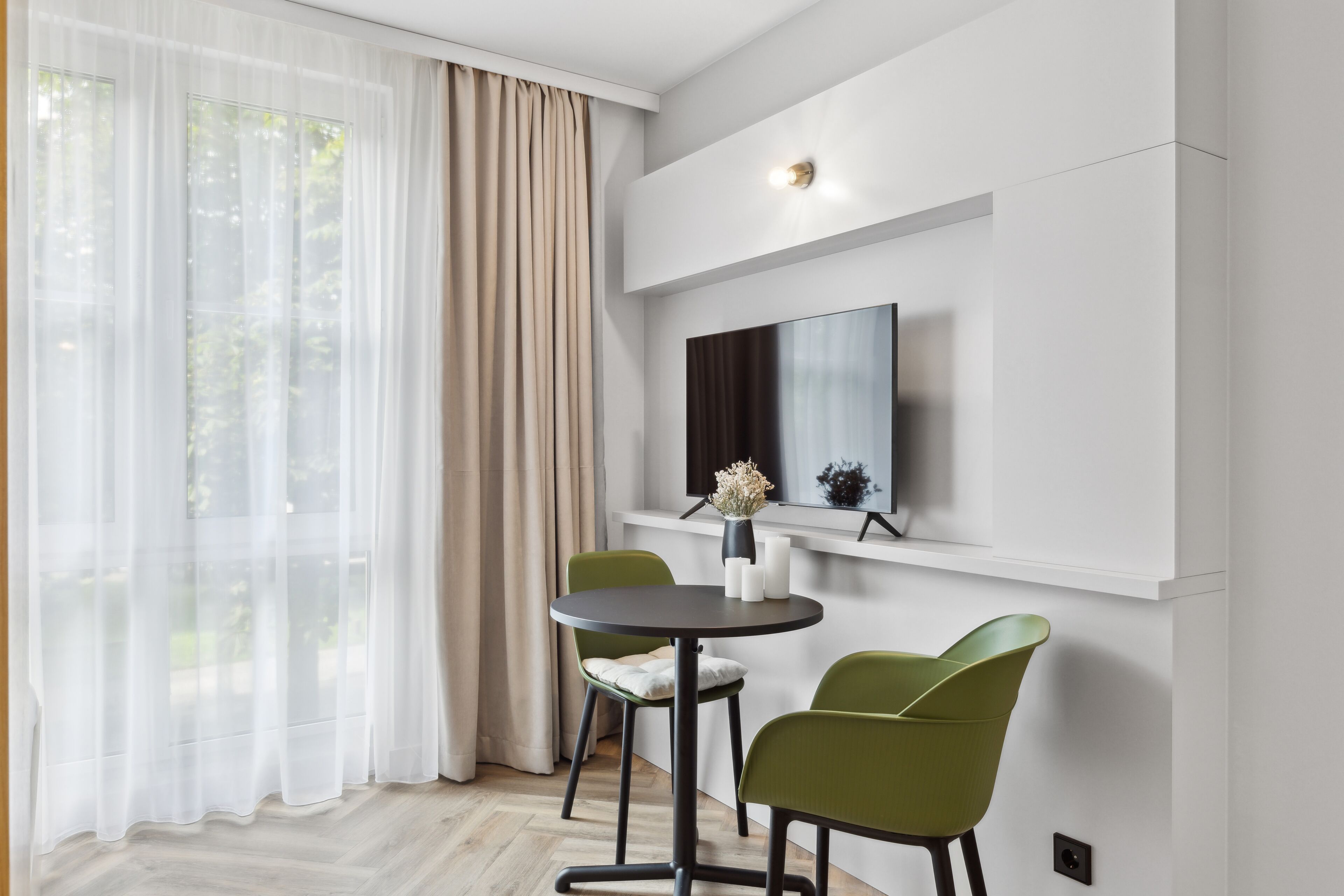 Standard Studio | Desk, laptop workspace, soundproofing, iron/ironing board