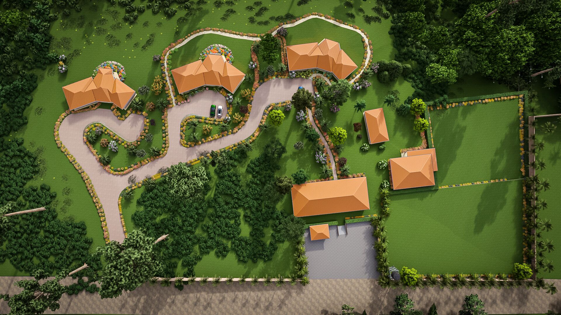 Majoituspaikan julkisivu