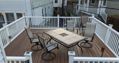 Large, sunny duplex on a quiet street - off-street parking and outdoor space!