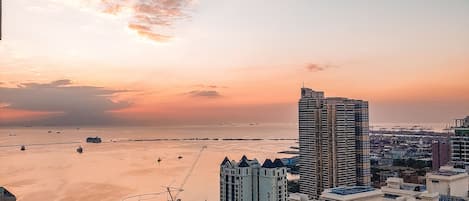 Blick von der Unterkunft