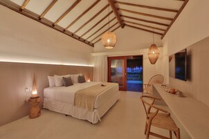 Luxury Bungalow, Ocean View | 1 bedroom, premium bedding, pillowtop beds, minibar