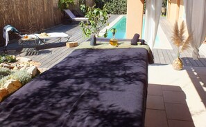 Terrace/patio - Villa Calme Piscine Privative et Dépendance, 4 mn à Pied Centre Lorgues Provence (Lorgues)