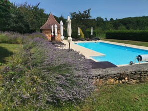 Piscine extérieure, piscine chauffée