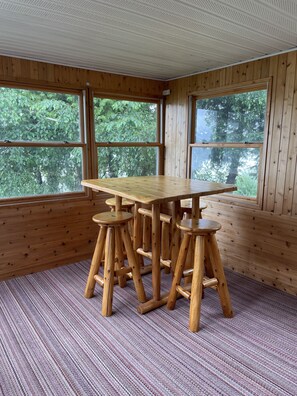 Dining - Swimming, Snowmobiling, Serenity! Lakefront Cottage on Big Manistique Lake (McMillan)