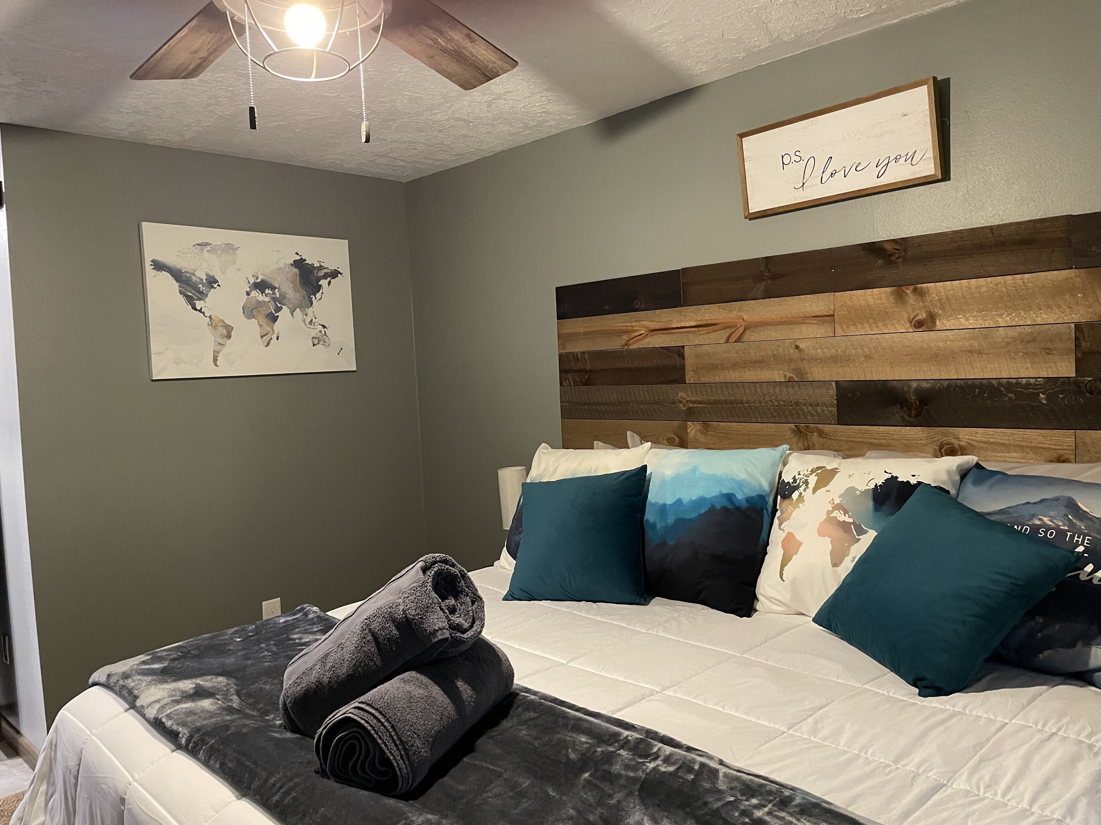 3 多间卧室、WiFi、床单