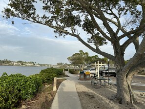 Outdoor dining - Cozy Cottage, 1/2 Block from Naples Bay (Naples)