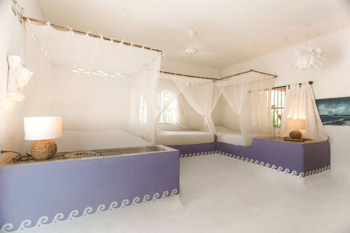 Family Quadruple Room | Premium bedding, in-room safe, individually decorated