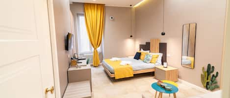 Premium bedding, down duvets, memory-foam beds, minibar