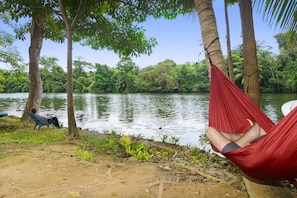 Property grounds - Beautifully maintained cabin on the quiet Banks of the Sittee River. (Hopkins)
