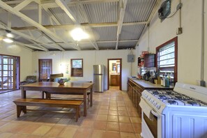 Fridge, microwave, oven, stovetop - Beautifully maintained cabin on the quiet Banks of the Sittee River. (Hopkins)