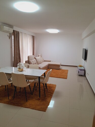 Clean, 24/7 security, beautiful, quiet &
 close to the new International Airport