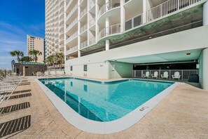 A heated pool