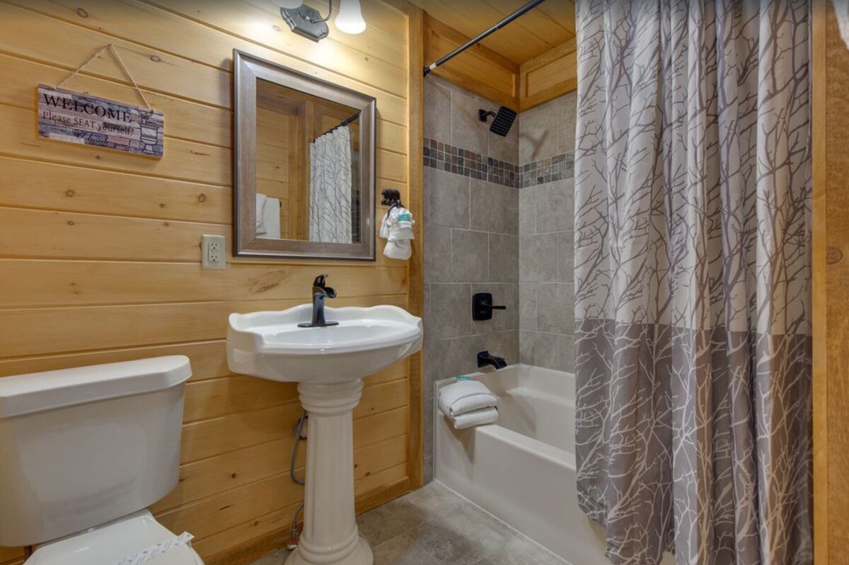Photo 71 of So many bedrooms! Gatlinburg's best group cabin! Fire pit / hot tub / game room!