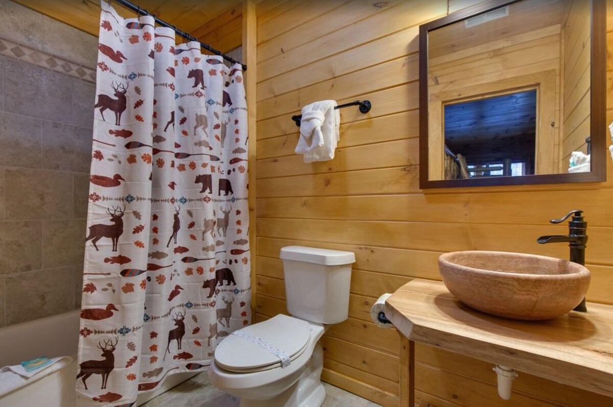 Photo 72 of So many bedrooms! Gatlinburg's best group cabin! Fire pit / hot tub / game room!