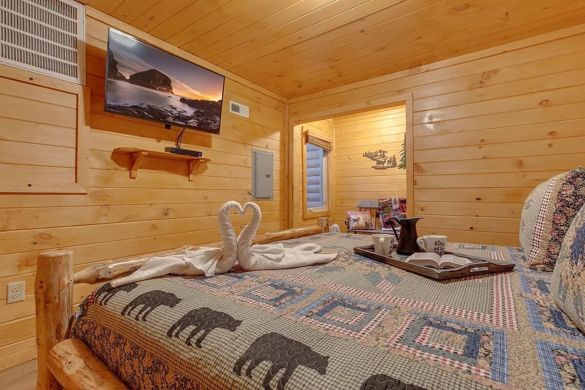 Photo 62 of So many bedrooms! Gatlinburg's best group cabin! Fire pit / hot tub / game room!