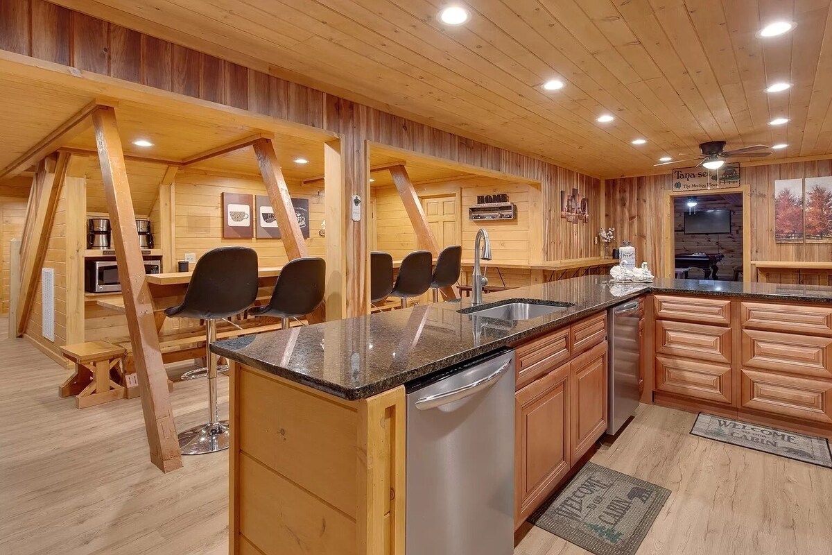 Photo 48 of So many bedrooms! Gatlinburg's best group cabin! Fire pit / hot tub / game room!