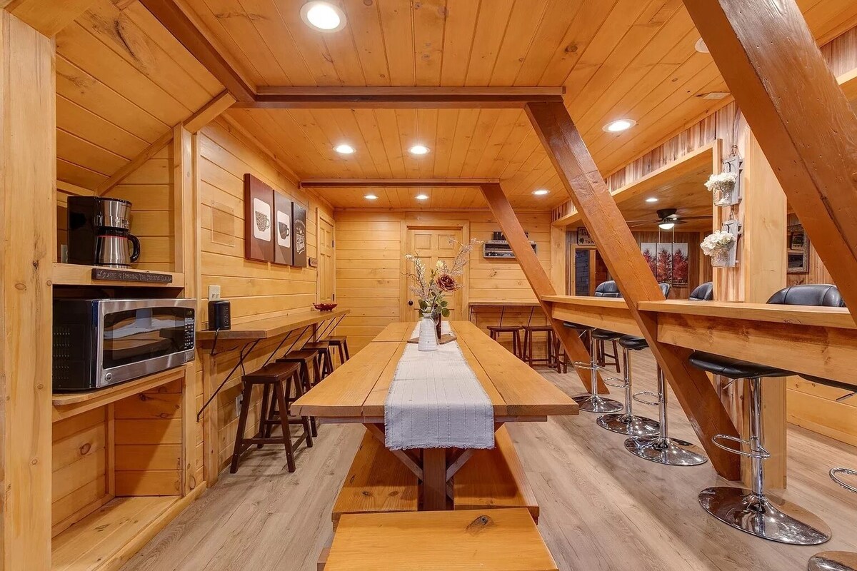 Photo 46 of So many bedrooms! Gatlinburg's best group cabin! Fire pit / hot tub / game room!