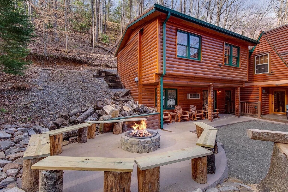 Photo 40 of So many bedrooms! Gatlinburg's best group cabin! Fire pit / hot tub / game room!